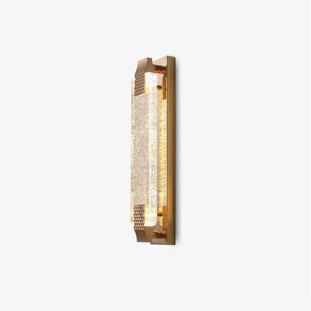 Modern Bubble Crystal Wall Sconce with Rose Gold Finish and Integrated LED Lighting