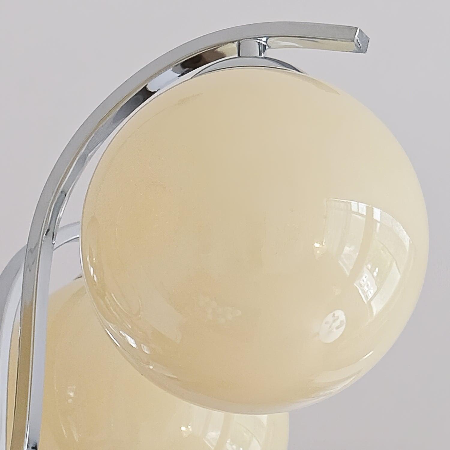 Modern Bubble Glass Molecular Chandelier Chrome Pendant Light for Dining Room