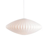 Modern Bubble Mulberry Silk Pendant Light Geometric Mid Century Minimalist Hanging Lamp for Living Room
