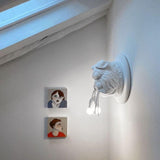 Modern Bulldog Resin Wall Sconce Artistic Animal Sculpture Lighting Fixture