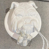 Modern Bulldog Resin Wall Sconce Artistic Animal Sculpture Lighting Fixture