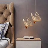 Modern Butterfly Acrylic LED Pendant Light for Coastal Style Bedroom and Living Room