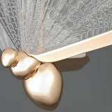 Modern Butterfly LED Pendant Light with Transparent Acrylic Wings and Adjustable Hanging Height