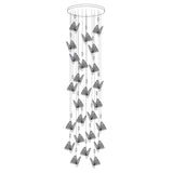 Modern Butterfly LED Pendant Light with Transparent Acrylic Wings and Adjustable Hanging Height