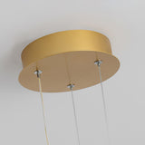 Modern Butterfly Phalaenopsis LED Chandelier Gold Acrylic Pendant Light for Living Room