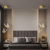 Modern Butterfly Shaped LED Pendant Light Nordic Style Acrylic Hanging Lamp for Dining Room