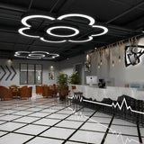 Modern C Shape LED Profile Pendant Light Curved Half Circle Architectural Hanging Fixture for Office