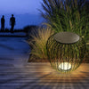 Modern Cage Style Outdoor LED Stool Lamp Waterproof Landscape Lighting for Garden and Villa