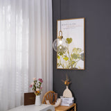 Modern Capsule and Sphere Glass Pendant Swag Light Fixture for Indoor Ceiling Decor