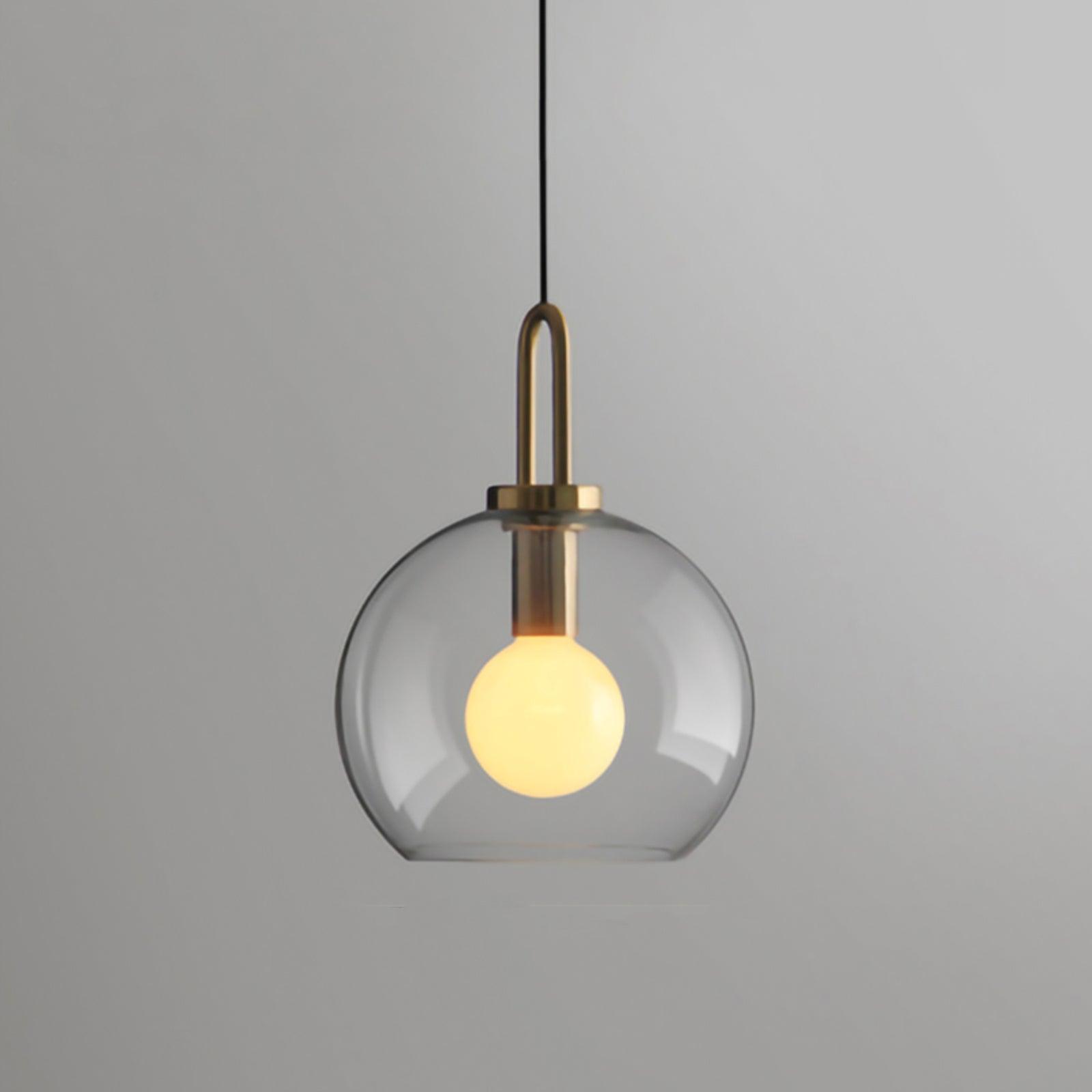 Modern Capsule and Sphere Glass Pendant Swag Light Fixture for Indoor Ceiling Decor