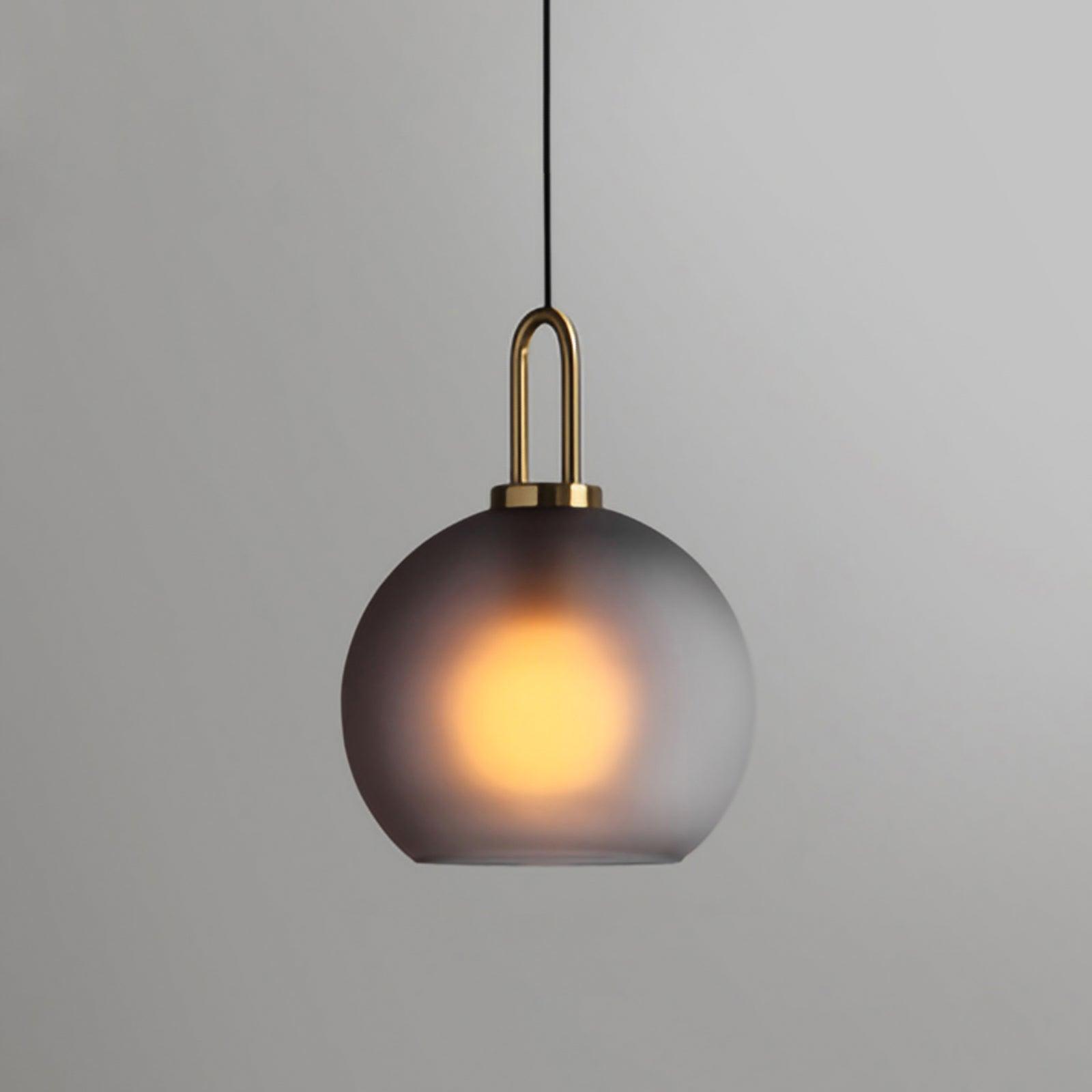 Modern Capsule and Sphere Glass Pendant Swag Light Fixture for Indoor Ceiling Decor