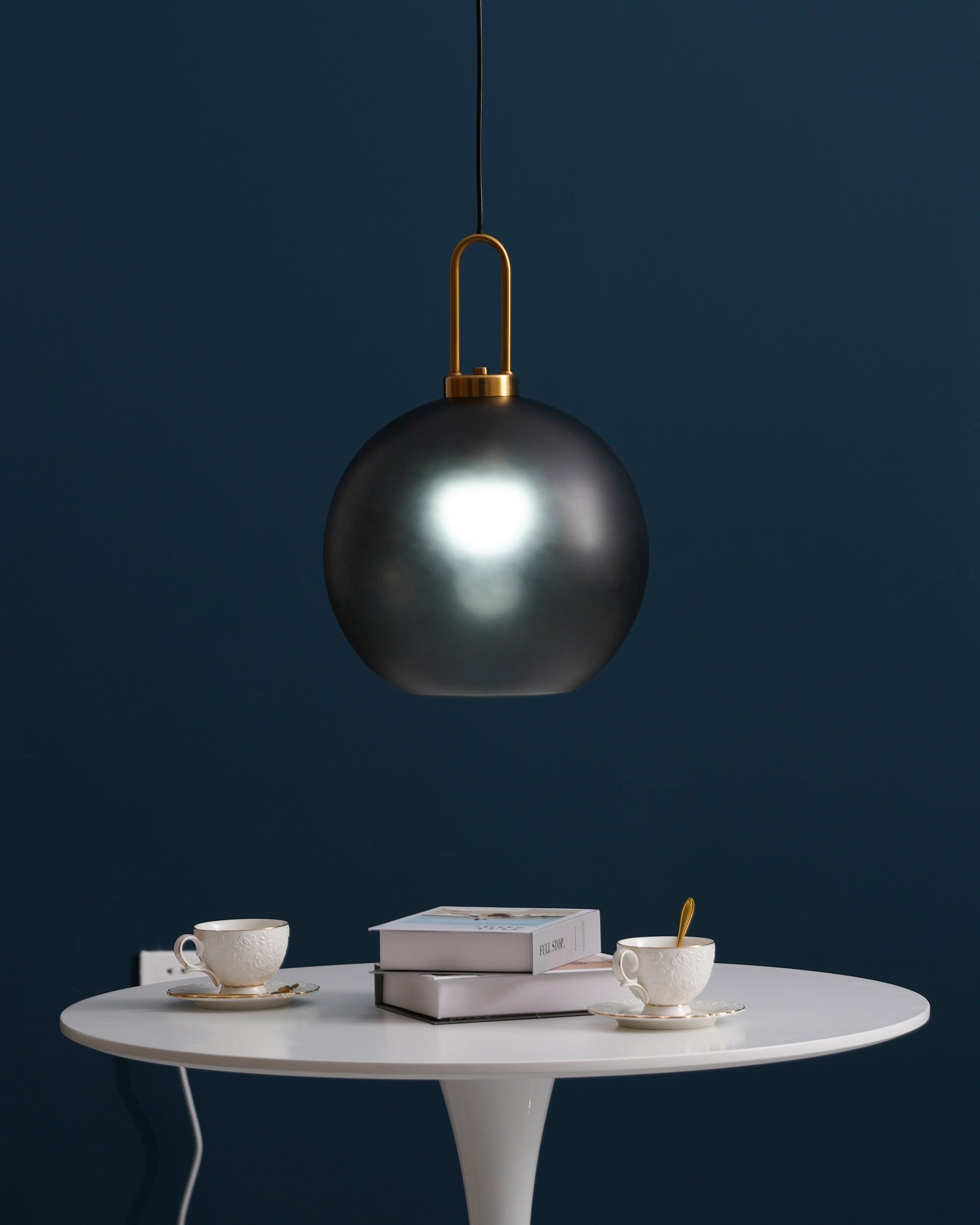 Modern Capsule and Sphere Glass Pendant Swag Light Fixture for Indoor Ceiling Decor
