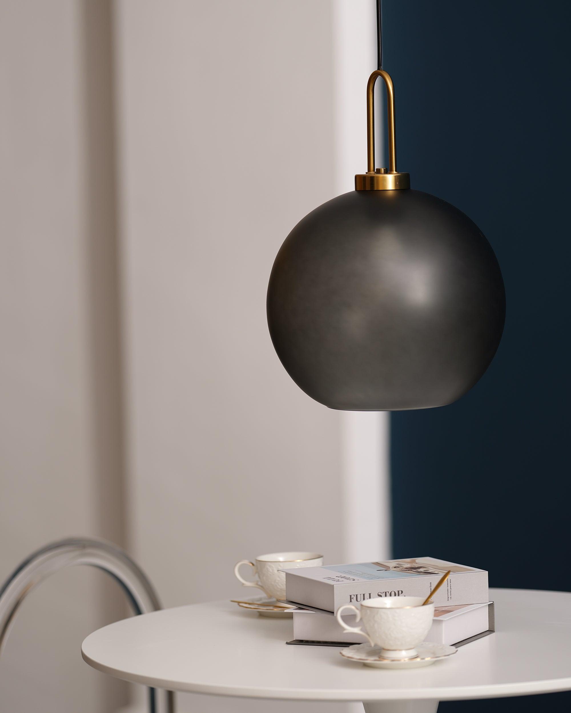 Modern Capsule and Sphere Glass Pendant Swag Light Fixture for Indoor Ceiling Decor