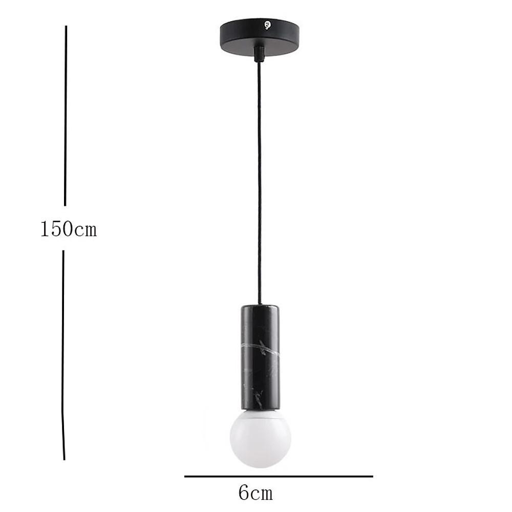 Modern Ceramic and Metal Cylindrical LED Pendant Light for Kitchen Island Hanging Lamp