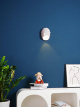 Modern Ceramic Face Mask Wall Sconce Decorative Art Portrait Wall Light for Interior Decor