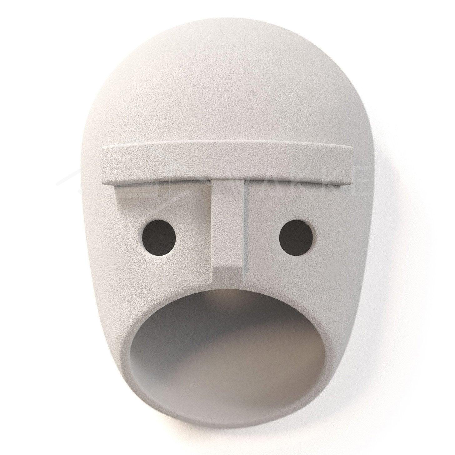 Modern Ceramic Face Mask Wall Sconce Decorative Art Portrait Wall Light for Interior Decor