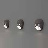 Modern Ceramic Face Mask Wall Sconce Decorative Art Portrait Wall Light for Interior Decor