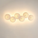 Modern Ceramic Lotus Petal Wall Lamp Gold Floral Decorative Sconce for Living Room