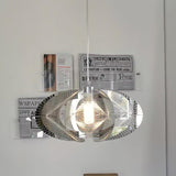 Modern Chrome Abstract Stainless Steel Pendant Light with Fishing Line Design