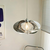 Modern Chrome Abstract Stainless Steel Pendant Light with Fishing Line Design
