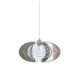 Modern Chrome Abstract Stainless Steel Pendant Light with Fishing Line Design