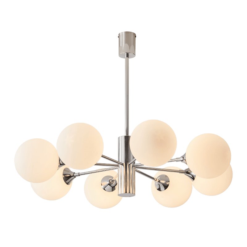 modern-chrome-and-frosted-white-glass-globe-chandelier-with-low-profile-design