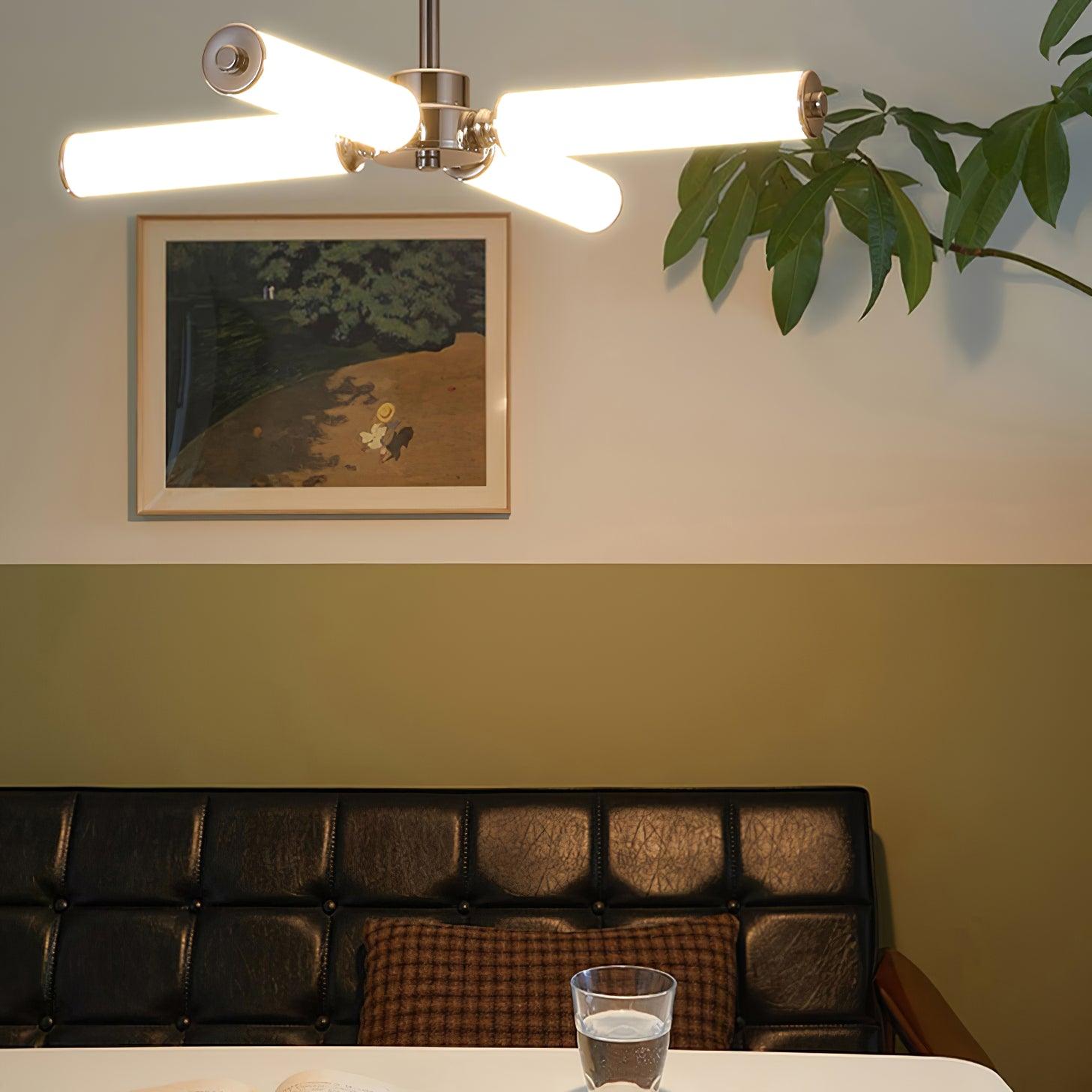 Modern Chrome LED Crown Chandelier with White Glass Globes and Integrated LED Lighting