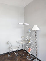 Modern Chrome LED Crown Chandelier with White Glass Globes and Integrated LED Lighting