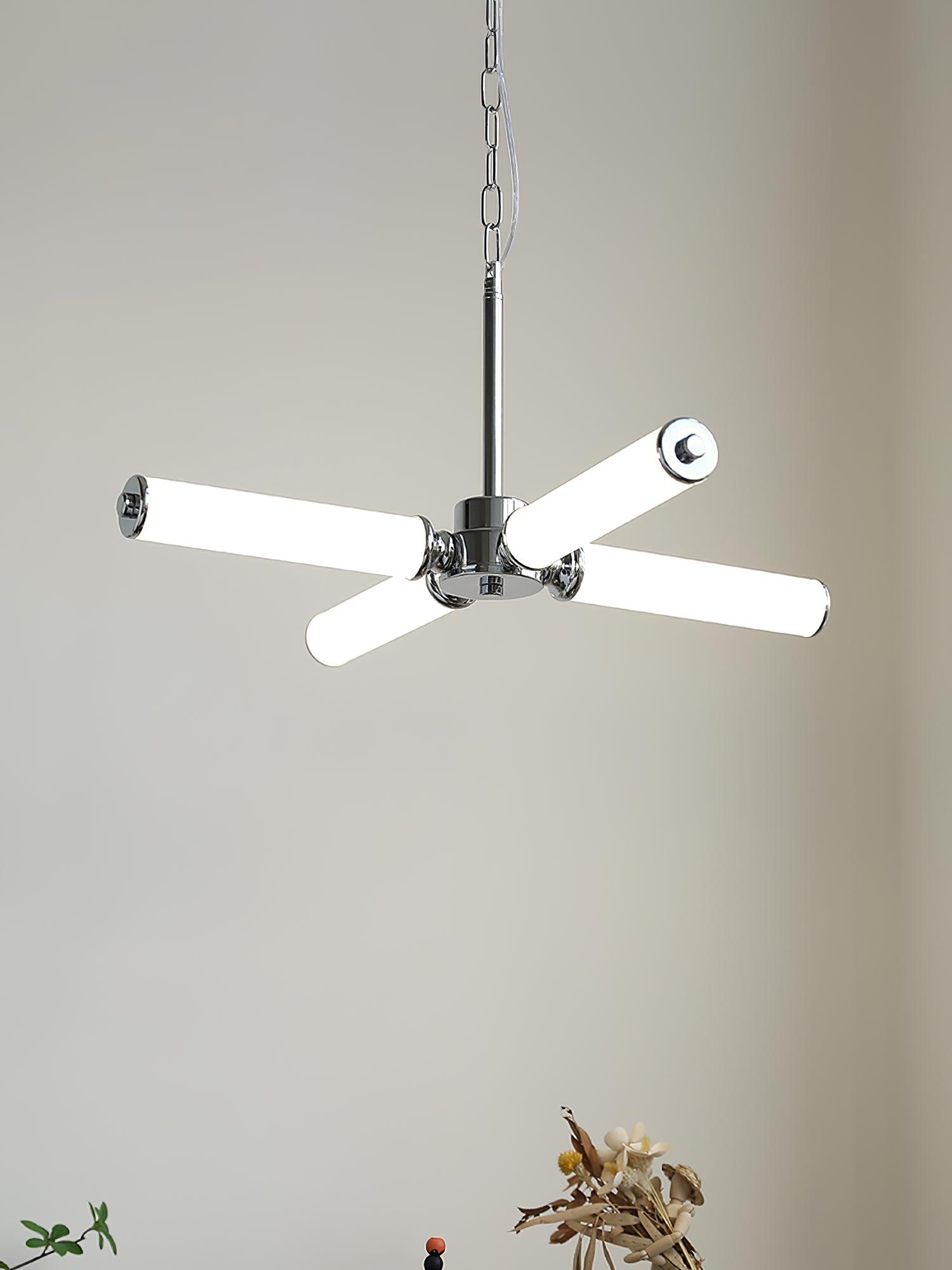 Modern Chrome LED Crown Chandelier with White Glass Globes and Integrated LED Lighting