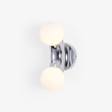 Modern Chrome Vine Wall Mounted Light with Glass Spheres Geometric Sconce for Interior Decor
