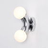 Modern Chrome Vine Wall Mounted Light with Glass Spheres Geometric Sconce for Interior Decor
