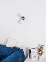 Modern Chrome Vine Wall Mounted Light with Glass Spheres Geometric Sconce for Interior Decor