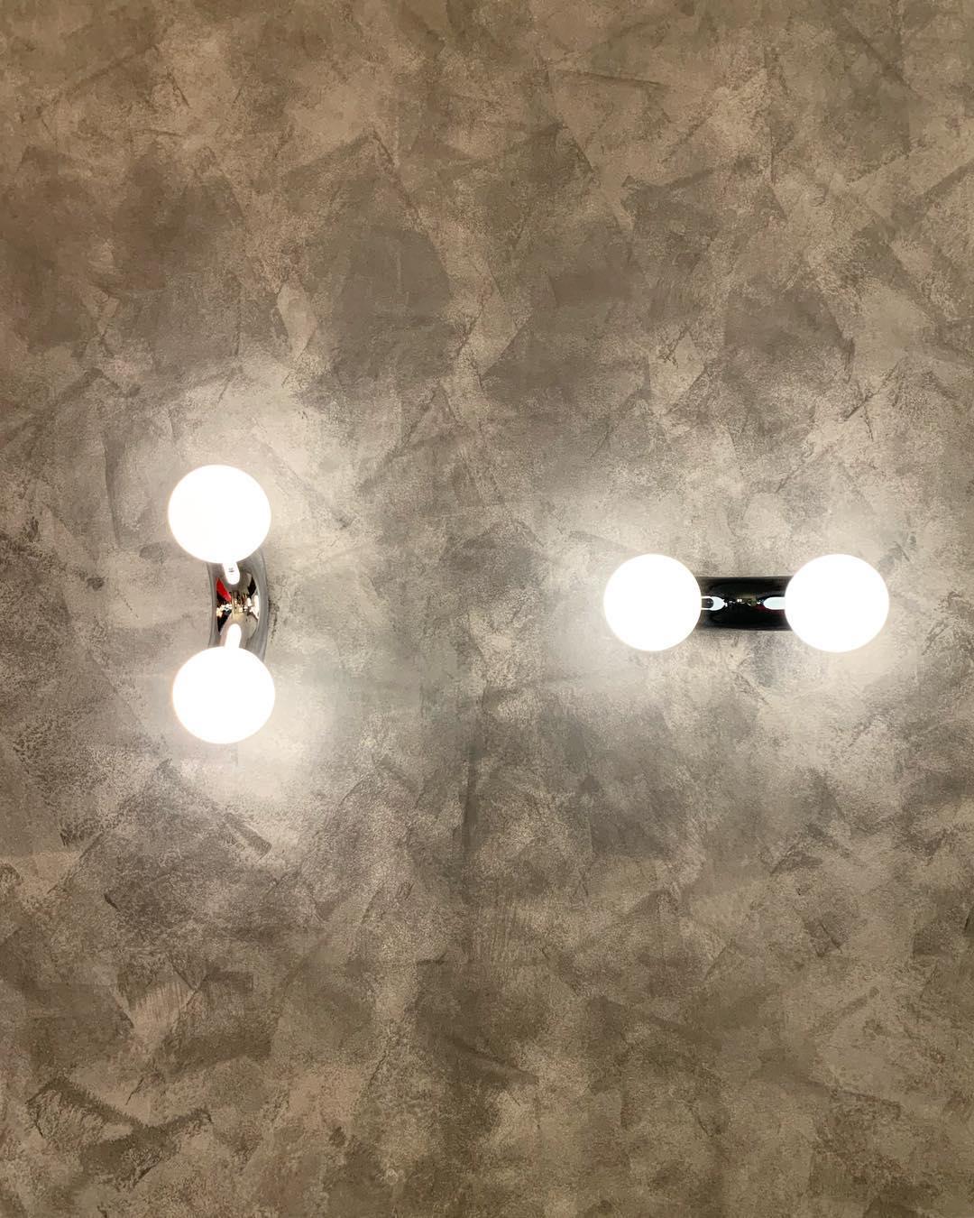 Modern Chrome Vine Wall Mounted Light with Glass Spheres Geometric Sconce for Interior Decor