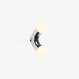 Modern Chrome Vine Wall Mounted Light with Glass Spheres Geometric Sconce for Interior Decor