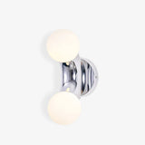 Modern Chrome Vine Wall Mounted Light with Glass Spheres Geometric Sconce for Interior Decor