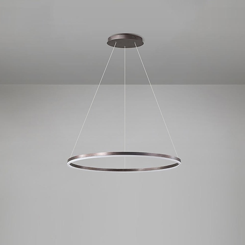 Modern Circle LED Chandelier Dimmable Minimalist Hanging Pendant Light for Dining Room Kitchen Island