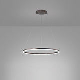 Modern Circle LED Chandelier Dimmable Minimalist Hanging Pendant Light for Dining Room Kitchen Island