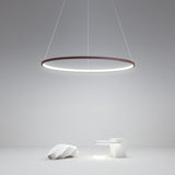 Modern Circle LED Chandelier Dimmable Ring Pendant Light for Dining Room