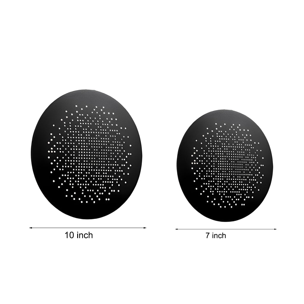 Modern Circular Black LED Outdoor Wall Light Waterproof Round Exterior Sconce for Porch and Garden