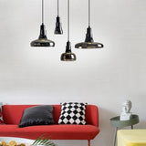 Modern Circular Glass Pendant Light Nordic LED Hanging Ceiling Fixture for Dining Room
