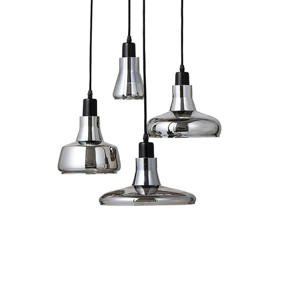 Modern Circular Glass Pendant Light Nordic LED Hanging Ceiling Fixture for Dining Room