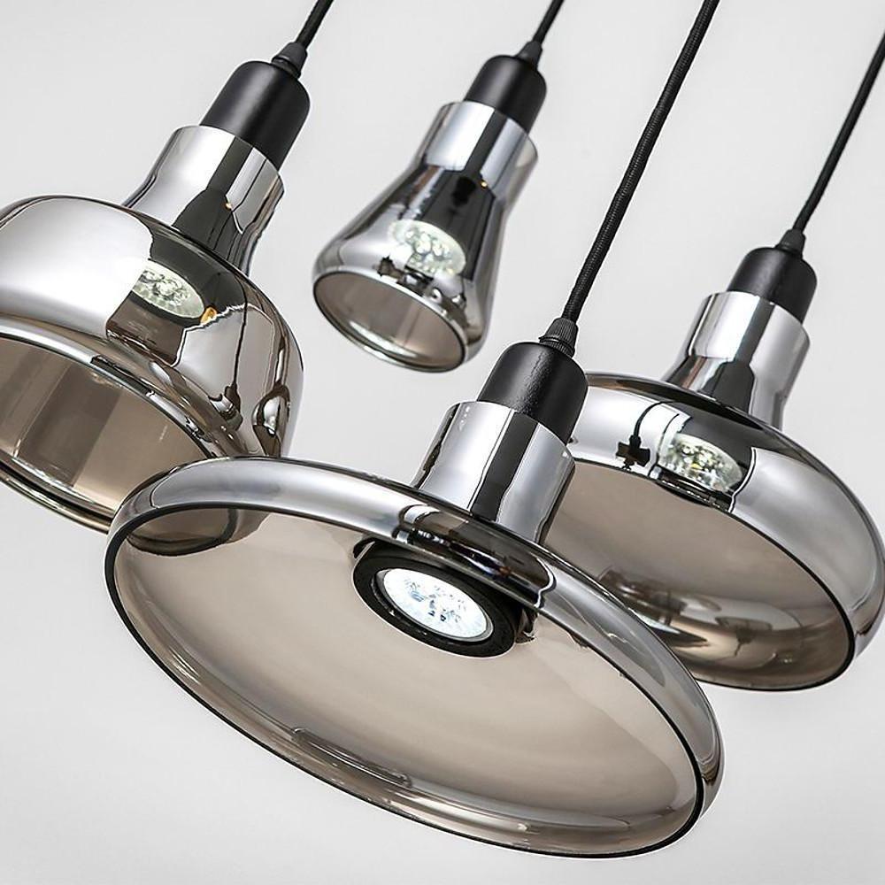 Modern Circular Glass Pendant Light Nordic LED Hanging Ceiling Fixture for Dining Room