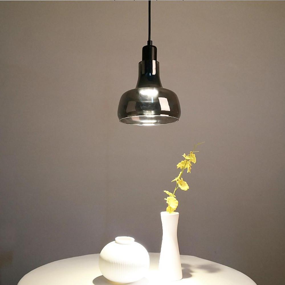 Modern Circular Glass Pendant Light Nordic LED Hanging Ceiling Fixture for Dining Room