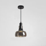 Modern Circular Glass Pendant Light Nordic LED Hanging Ceiling Fixture for Dining Room