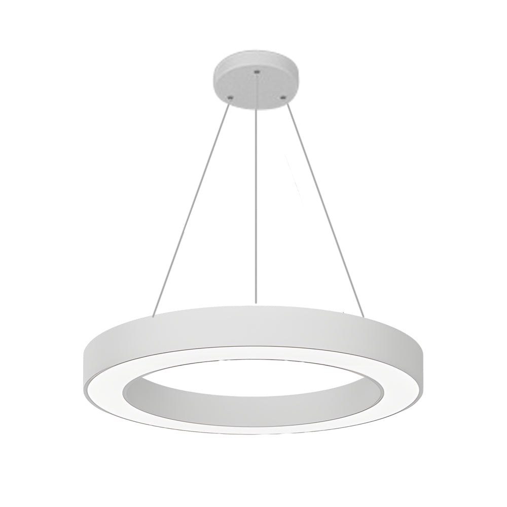 Modern Circular LED Hanging Profile Light Suspended Ring Pendant for Gym Office Spaces