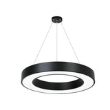 Modern Circular LED Hanging Profile Light Suspended Ring Pendant for Gym Office Spaces