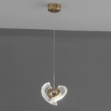 Modern Circular LED Pendant Light with Textured Anodized Acrylic Shade for Living Room