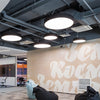 Modern Circular LED Pendant Office Lighting Round Suspended Ceiling Fixture for Workspaces