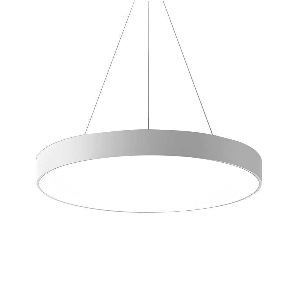Modern Circular LED Pendant Office Lighting Round Suspended Ceiling Fixture for Workspaces