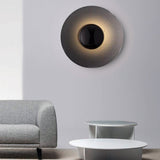Modern Circular LED Wall Light Nordic Style Iron Decorative Sconce for Bedside and Living Room